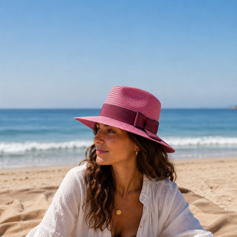 Sombrero fedora para la playa