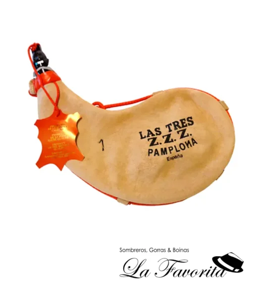 Bota de vino Curva Pez 1 litro - Las Tres ZZZ
