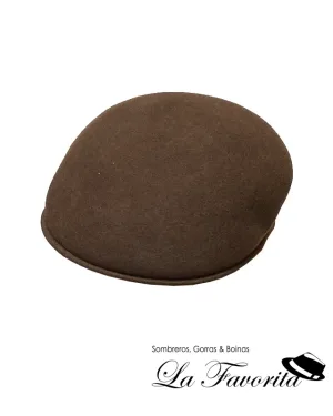Gorra lana Derby marrón - Gold Lion
