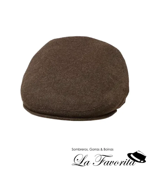 Gorra loden lisa Al Cap marrón - Fenollosa