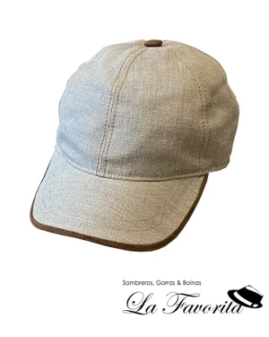 Gorra deportiva de lino beig - Verra