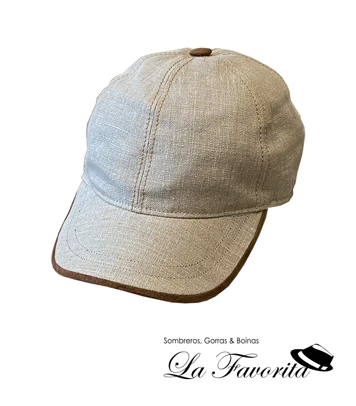 Gorra deportiva de lino beig - Verra