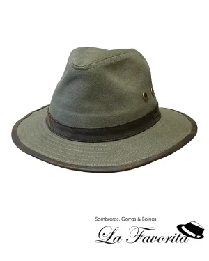 Sombrero verano algodón Warwick verde - Hatland