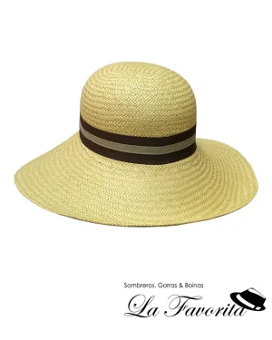 Sombrero mujer verano Pamelón 22579 beig - La Favorita