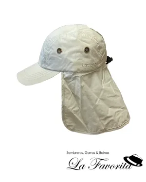 Gorra deportiva verano Tropic con faldón vista lateral beig - Hatland