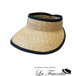 Gorra mujer verano visera Celine con borde negro - Gold Lion