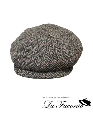 Gorra lana 8 paneles 121 Harris Tweed beig - City Sport