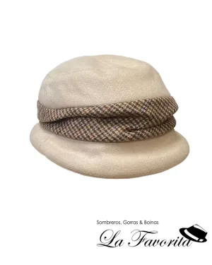 Gorro invierno mujer poliéster 1-20-813 beig - Miralles