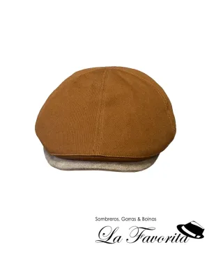 Gorra 6 paneles pico pato algodón Like 42594 tostado - Alfonso D'Este