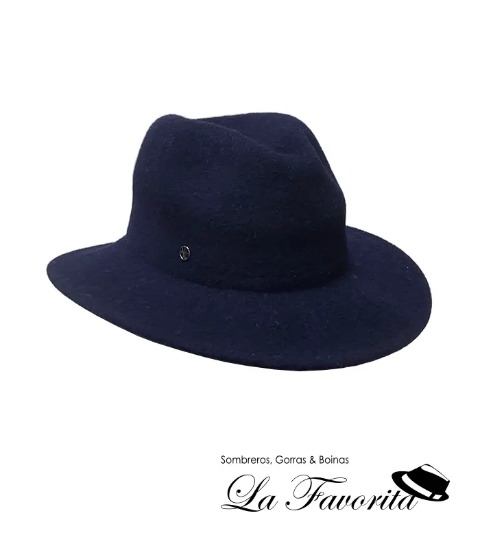 Sombrero mujer lana flexible KBW776LP azul oscuro - Loevenich