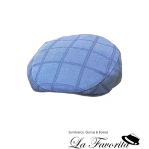 Gorra verano cuadro grande 24 serie 2463 azul claro - Beirets