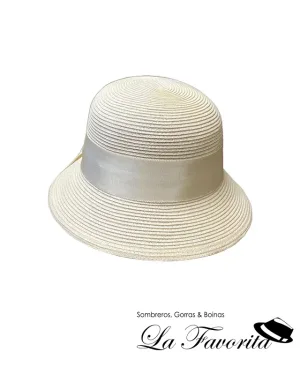 Gorro mujer verano fino SZM1724LP crema - Loevenich