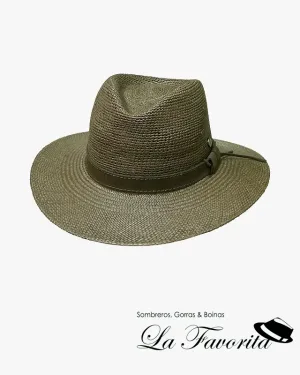 Sombrero panamá Fashion Croshet verde oscuro - Vintimilla