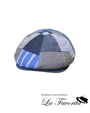 Gorra verano 6 paneles pico pato Broker Patchwork azul - Beirets