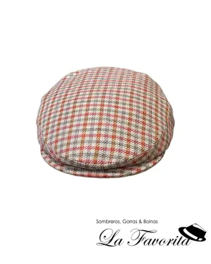 Gorra verano clásica cuadros algodón 108402-0066 rojo - Hat Club