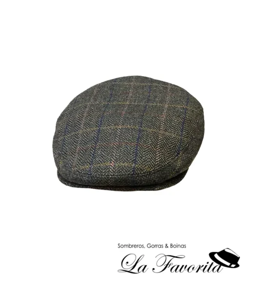 Gorra clásica cashmere lana espiga 25 - 4 London 3X 2-4-310-3602 verde - City Sport