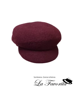 Gorra mujer lana vuelo KBW233LP granate - Loevenich