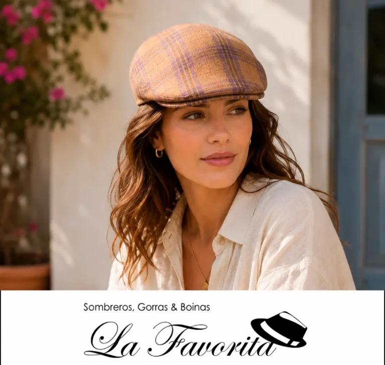 Mujer con gorra clásica de verano