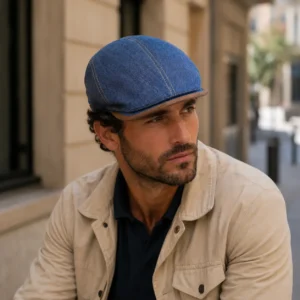 Hombre con gorra clásica de verano modelo Lena de Verra
