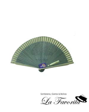 Abanico bambú Arbol de la vida 5192 verde - Aire Distinto