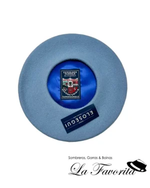 Boina 15 Txapeldún sin badana azul cielo - Elósegui