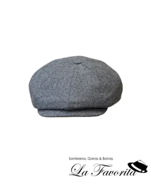 Gorra 8 paneles botón lana espiga imán 211401-0156 gris - Hat Club