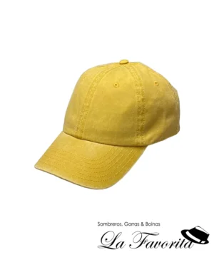 Gorra deportiva béisbol algodón 115415-0007 mostaza - Hat Club