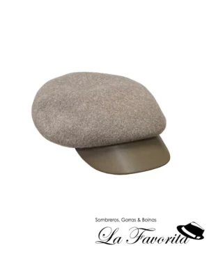 Gorra mujer vuelo lana visera polipiel KBW223FLLP arena - Loevenich