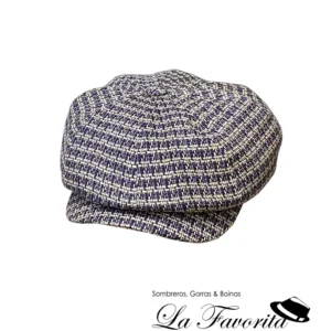 Gorra verano 8 paneles botón jaspeada Sinisa 50132 crudo - Alfonso D'Este