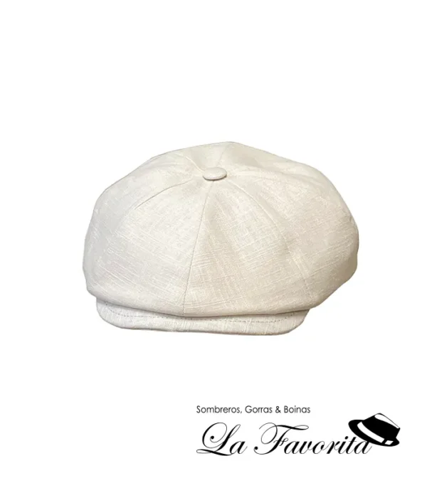 Gorra verano 8 paneles botón Matsue 53273 beig claro - Fernández y Roche