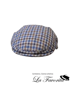 Gorra verano clásica cuadros algodón 108402 0066 azul oscuro - Hat Club