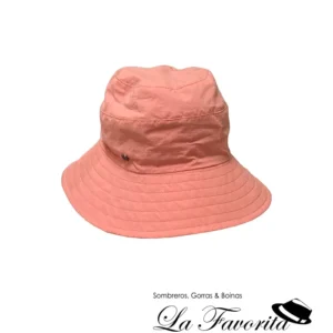 Gorra verano algodón ala ancha 671002 rosa salmón - Loevenich