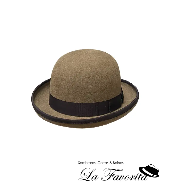 Sombrero bombín lana 205106-0049 camel - Hat Club