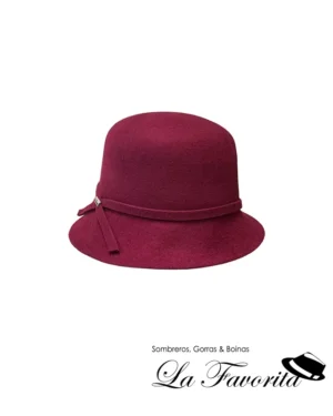Sombrero mujer casquete lana AA14136 vino - La Favorita