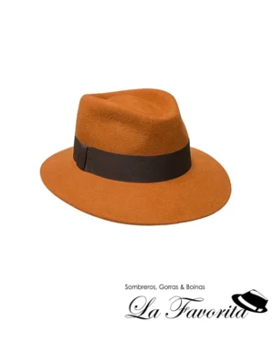 Sombrero mujer lana ala corta lazo 26 caldero - La Favorita