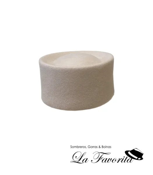 Sombrero mujer lana Pill Box 5854 beig - Angiolo Frasconi