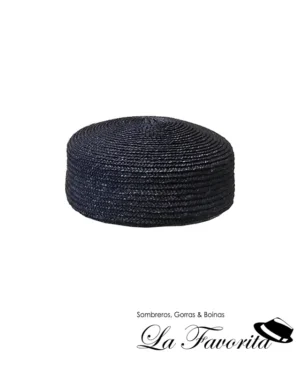 Sombrero mujer verano Pillbox paja 4-004-108 negro - Miralles