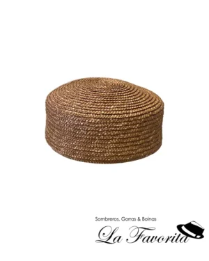 Sombrero mujer verano Pillbox paja 4-004-108 tostado - Miralles