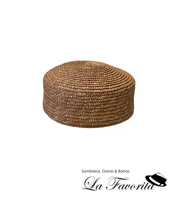 Sombrero mujer verano Pillbox paja 4-004-108 tostado - Miralles