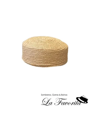 Sombrero mujer verano Pillbox rafia 4-017-018 natural - Miralles