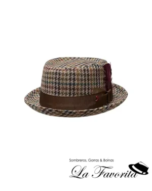 Sombrero pork pie lana pata gallo 58493 beig - Alfonso D'Este