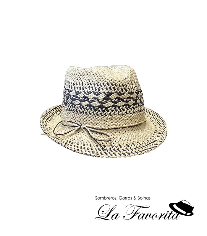 Sombrero mujer verano trilby 674008 negro - Loevenich