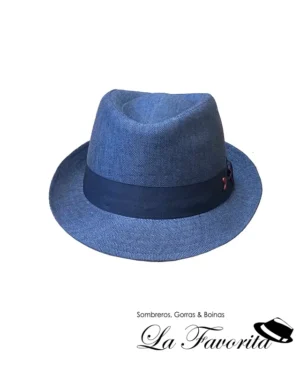 Sombrero verano trilby espiga DS 51528 azul - Alfonso D'Este