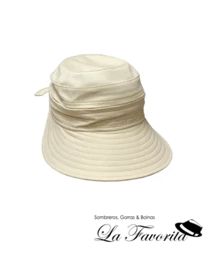 Visera verano algodón desmontable AS815 natural - Aranda Sombreros