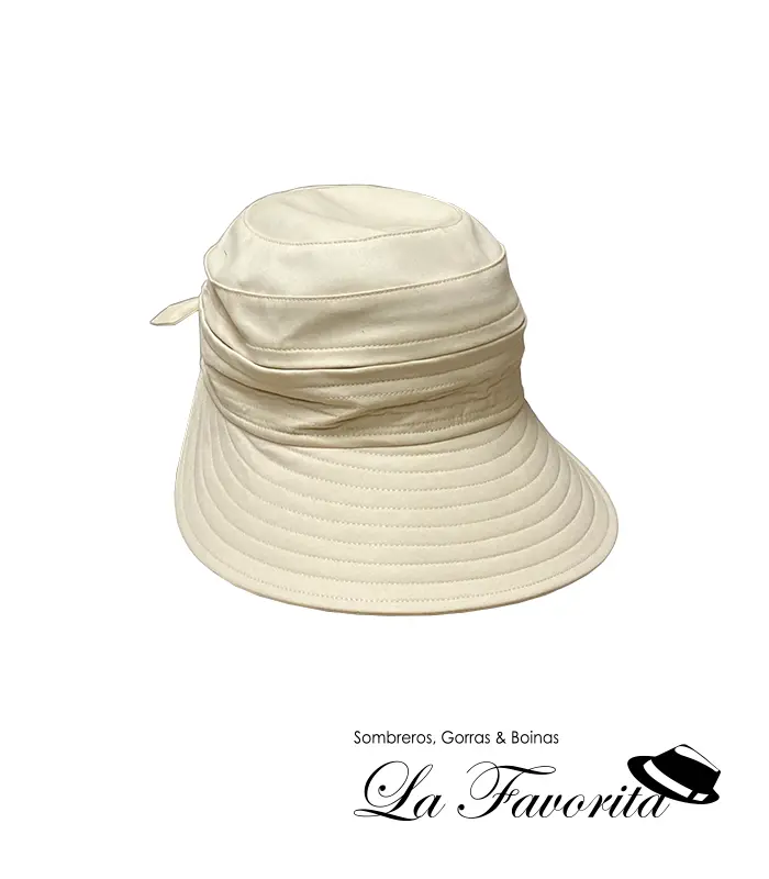 Visera verano algodón desmontable AS815 natural - Aranda Sombreros