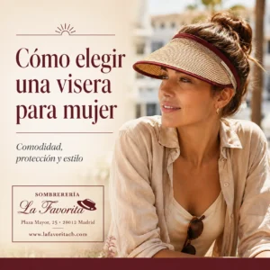 Visera elegante de mujer para verano con estilo funcional y fresco
