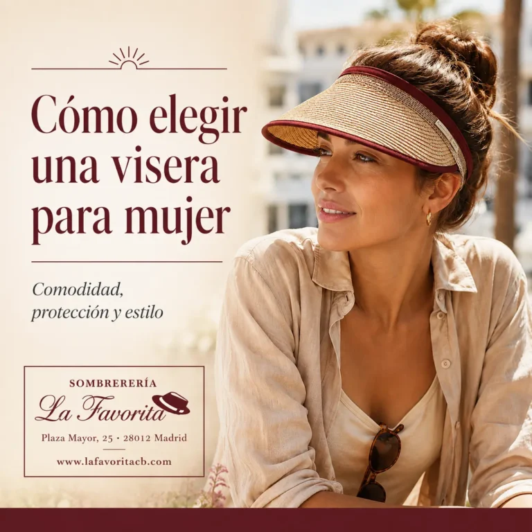 Visera elegante de mujer para verano con estilo funcional y fresco