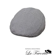 Gorra parpusa pata gallo sin elásticos blanco y negro - Beirets