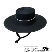 Sombrero cordobés lana caballista con filo negro - Signes