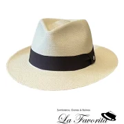 Sombrero Panamá Fedora Sol ala ancha natural - Vintimilla